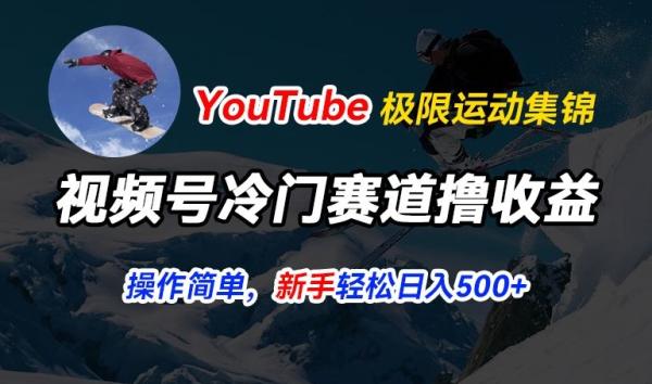 视频号冷门赛道撸收益，YouTube搬运极限运动集锦，暴力起号，操作简单流量高，轻松日入5张【揭秘】